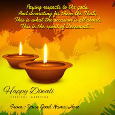 Find the perfect diwali wishes stock photos and editorial news pictures from getty images. Colorful Diwali Festival Greeting Card With Two Flame Deepak Name Pics