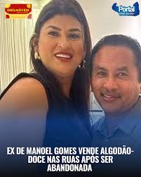 Um mês após o fim do relacionamento com Manoel Gomes, conhecido pelo hit  viral “Caneta Azul”, Diva Gomes, de 42 anos, foi flagrada trabalhando como  vendedora ambulante de algodão-doce e café pelas