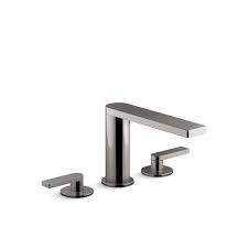 Kohler finishes resist corrosion and tarnishing, exceeding industry durability standards over two times. Kohler Composed Widespread Bathroom Sink Faucet With Lever Handles Vibrant Titanium Overstock 21382049