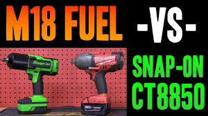 Snap On Vs Milwaukee Ct8850 M18 Fuel 2763 1 2 Cordless Impact Wrenches Youtube