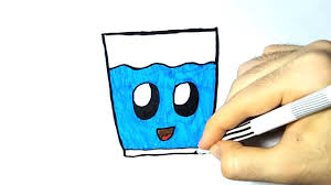 Draw a big oval on top of the circle. How To Draw A Cute Cup Of Water Youtube