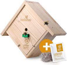 You can differentiate the two by examining the dorsal (upper) side of the abdomen. Wildtier Herz Bumblebee Hotel For Hanging Up Includes Bumblebee Attractant And Nesting Material Nesting Aid For Bumblebees Made Of Weatherproof Solid Wood Bumblebee House Insect Hotel For The Garden Amazon De