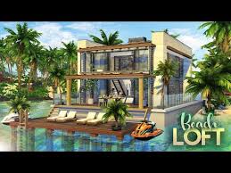 The Sims 4 Speed Build Beach Loft Full Cc List Youtube Sims Sims 4 Sims 4 Loft