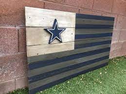 Dallas Cowboys Wood Flag Dallas Cowboys Crafts Dallas Cowboys Decor Dallas Cowboys Flag