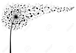 Musique Fleur De Pissenlit Avec Le Vol Des Notes De Musique Illustration Vectorielle Musique Illustration Tattoo Musique Note De Musique
