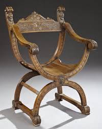 This 19th Century French Renaissance Revival Carved Walnut Savonarola Chair Has A Curule F Renaissance Furniture Renaissance Revival Antique Furniture For Sale