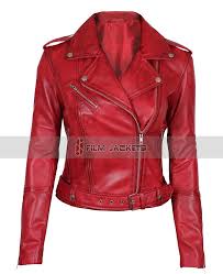 Maybe you would like to learn more about one of these? Womens Asymmetrical Leather Red Biker Jacket