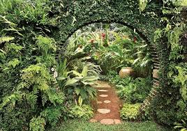 Japanese Moon Gate At Brief Garden The Brothers Bawa Shade Garden Design Tropical Garden Design Garden Design Magazine