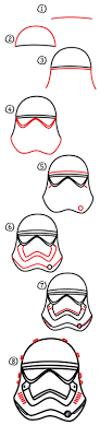 How To Draw A First Order Storm Trooper Helmet - Art For Kids Hub -