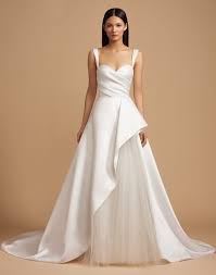 Ruched Sweetheart Bodice Ball Gown Wedding Dress Allison Webb Style Emery Ball Gowns Wedding Wedding Dresses Satin Bridal Dresses
