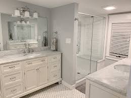 Viviano marmo thassos blue celeste basket weave marble mosaic. Complete Renovation In Sea Isle Nj Custom Cabinetry Finishes By Sjm Designs