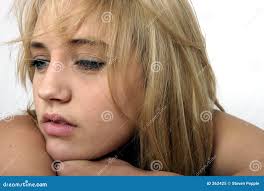 Look stock image. Image of school, blond, high, sultry