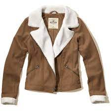 Hollister Wool Biker Jacket 90 Liked On Polyvore Featuring Outerwear Jackets Brown Brown Motorcycle Jacket Moto Jack Trim Jacket Zipper Jacket Clothes