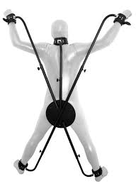 Bondage Sex Pillory Andreas Cross Wearable Bondage Bondage Cross Cross Sex  Metal Pillory Adjustable with Real Leather Handcuffs Ankle Restraints  Collar : Amazon.de: Health & Personal Care