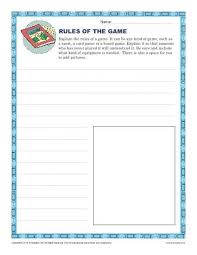 Rules Of The Game Descriptive Writing Prompt For 4th And 5th Grade Descriptive Writing Prompts Descriptive Writing Writing Lessons
