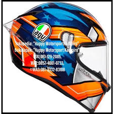 Miller sempat membagikan gambar sobekan pelindung kaca helm itu melalui akun instagram. Brand New 100 Helm Fullface Agv Corsa R 2019 Jack Miller Blue M L Xl Shopee Indonesia
