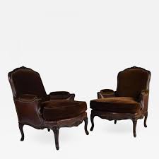 #9 antique brass nail trim/single welt combination is standard, with a choice of any of the #9 nail trim options. Henredon Furniture Bergere Louis Xv Style Chairs In Mohair And Leather By Henredon