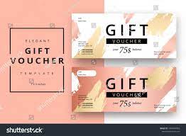 Trendy Abstract Gift Voucher Card Templates Modern Discount Coupon Or Certificate Layout With Artistic S Voucher Design Certificate Layout Gift Voucher Design