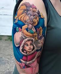 La belle et la bête. Tatouage Disney On Retombe En Enfance