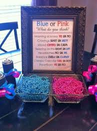 Beads Seem More Practical Than Clothespins Baby Reveal Party Baby Gender Reveal Party Reveal Parties