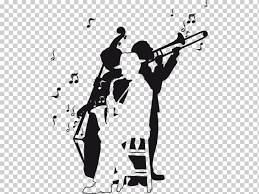 It's the perfect diy mural for a bedroom, living room. Musicians Preservation Hall Jazz Band Musical Ensemble Musician Saxophone Monochrome Silhouette String Instrument Png Klipartz