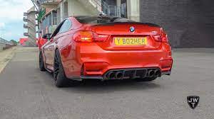 Bmw M4 F82 Coupe With Akrapovic Exhaust System Revs Accelerations More Sounds Youtube