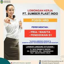 We did not find results for: Info Lowongan Kerja Pt Sumber Plast Kecamatansukomoro Facebook
