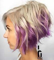 40 Ideas Of Peek A Boo Highlights For Any Hair Color Peekaboo Hair Short Wavy Hair Purple Hair