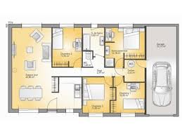 Plans De Maison Modele Family Maison Traditionnelle De Plain Pied De 110m2 4 Chambres Maison Tr Plan Maison 4 Chambres Maison France Confort Plan Maison