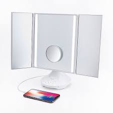 To connect your mac to a bluetooth speaker, you need to go into your computer's system preferences and pair the devices. Ihome Vanity Speaker Mirror With Bluetooth In White Bed Bath Beyond
