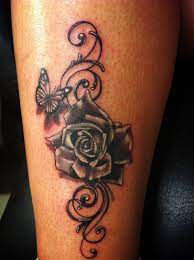 Rose Butterfly Tattoo Rose Tattoos For Women Rose Tattoos Rose And Butterfly Tattoo