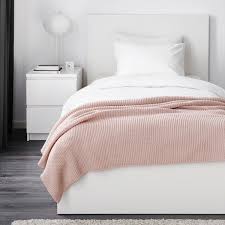 Ingabritta Throw Pale Pink 290 Sek Liked On Polyvore Featuring Home Bed Bath Bedding Blankets Light Pink Thr Pink Throw Blanket Ikea Blush Pink Throw
