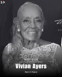 Dr. Vivian Ayers, a celebrated poet and mother of Debbie Allen and Phylicia  Rashad, has died. She was 102.⁠ ⁠ Born in 1923, Ayers had a distinguished  career in the arts and