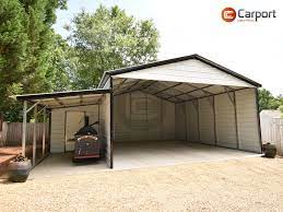 22x25 Vertical Roof Carport 22x25 Prefab Metal Carport For Sale In 2021 Metal Carports Carport Lean To Carport