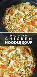 Slow Cooker Chicken Noodle Soup Recipe In 2021 Slow Cooker Chicken Noodle Soup Hearty Soup Recipes Chicken Soup Recipes