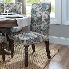 Navy Floral Parsons Chair Kirklands Dining Room Chairs Upholstered Fabric Dining Room Chairs Dining Room Blue