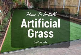 How to install fake grass diy turf grass. How To Lay Artificial Grass On Concrete My Gardening Network