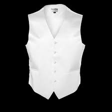 White Satin Vest