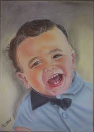 I was very happy while drawing this painting. Pastel 25×35