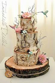 39 Must See Rustic Woodland Themed Wedding Cakes Woodland Themed Wedding Cakes Are Absolutely Cr Country Wedding Cakes Themed Wedding Cakes Wedding Cake Tree