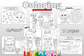 Help your kids celebrate by printing these free coloring pages, which they can give to siblings, classmates, family members, and other important people in their lives. African American Girl Boss Baby Birthday By Magianrainbow On Zibbet