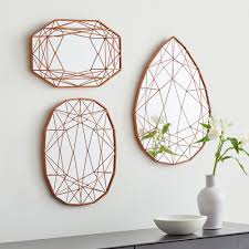 In fact, one can start with any group of transformations of the plane and define the corresponding notion of 'congruent' shapes, with respect to the chosen group. Geo Shape Mirror Wall Art