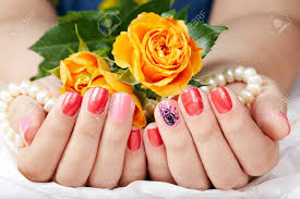 22 free photos of pink nail polish. Hands With Short Manicured Nails Colored With Pink And Red Nail Polish And Rose Flower Stock Photo Picture And Royalty Free Image Image 85093510