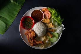 Photo about nasi lemak style dish fresh vegetables nuts and fish with rice popular across indonesia and malyasia. 150 Nasi Lemak Top View Photos Free Royalty Free Stock Photos From Dreamstime