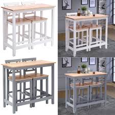 We have chairs and stools at the right height for our bar tables and lower ones to use at kitchen worktops and. Solid Pine Wood Bar Table And Chairs Set 2 Seater Breakfast Bistro Pub Furniture Ebay