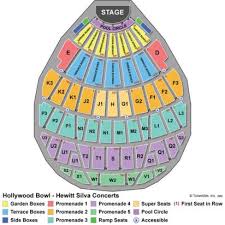 Hollywood Bowl Seating Chart Hollywood Bowl In Hollywood