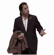 Just a scene from pulp fiction that has gone viral lol: Pulpfiction John Travolta Gif Pulpfiction Johntravolta Lost Discover Share Gifs In 2021 John Travolta Cool Gifs Gif