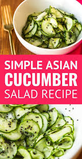 Simple Asian Cucumber Salad This Super Light And Refreshing Asian Cucumber Salad Recipe Is Perfec In 2020 Asian Cucumber Salad Cucumber Recipes Salad Cucumber Salad