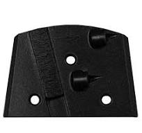 EDCO E QC-PCD1-B - Magna-Trap® Dyma-PCD w/Backing Segment RH (Black)  (Dual-Disc Grinders Only) Pack of 3
