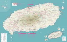 Map of jeju island south korea. Jeju English Tourist Map Whole And Area Map Jeju